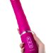 Нереалистичный вибратор Ailighter Smart Telescopic Lover - 27,1 см, цвет: розовый