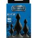 Набор из 3 анальных силиконовых втулок Menzstuff 3-Piece Anal Pawn Set, цвет: черный