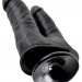 Анально-вагинальный фаллоимитатор Pipedream Double Penetrator, цвет: черный - 20,9 см