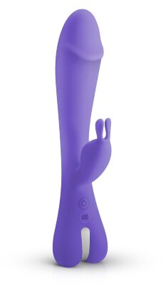 Вибратор-кролик Trix Rabbit Vibrator - 22,5 см, цвет: фиолетовый