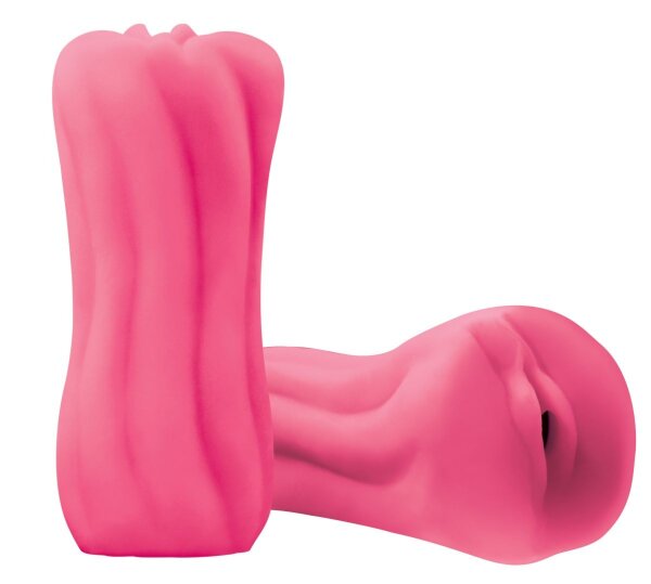 Светящийся в темноте мастурбатор-вагина из мягкого силикона Yoni, цвет: розовый