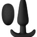 Анальная вибропробка с пультом ДУ Renegade Rumble Wireless Plug, цвет: черный - 10 см