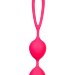 Вагинальные шарики с петелькой, цвет: ярко-розовый