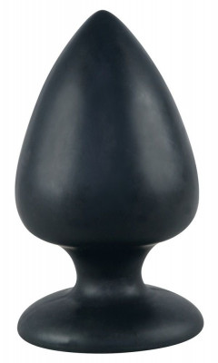 Анальная втулка Black Velvet Extra XL, цвет: черный - 14 см