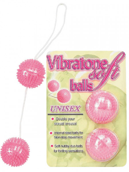 Вагинальные шарики Vibratone Soft Balls с рельефной поверхностью