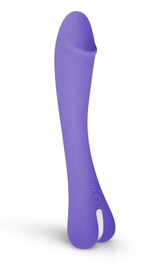 Вибратор для G-стимуляции Gili G-Spot Vibrator - 22 см, цвет: фиолетовый