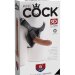 Страпон Pipedream Strap-on Harness Cock - 15,2 см, цвет: кофейный