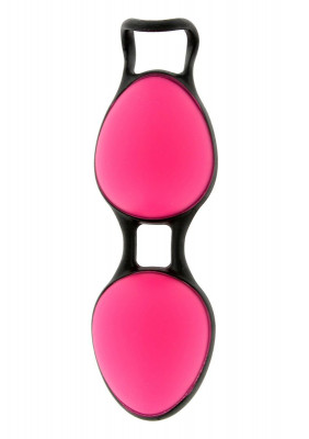 Вагинальные шарики Joyballs Secret Magenta-Black, цвет: розовый