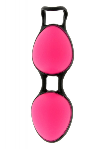Вагинальные шарики Joyballs Secret Magenta-Black, цвет: розовый