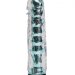 Вибратор с пупырышками - 17,5 см, цвет: прозрачно-голубой
