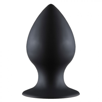 Анальная пробка Thick Anal Plug Medium, цвет: черный - 9,5 см