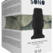 Анальная пробка с тоннелем SONO Small Hollow Tunnel Butt Plug 3 Inch №49, цвет: черный - 7,7 см