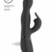 Вибромассажер-кролик Niva - 21,5 см, цвет: черный