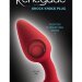 Анальная пробка Renegade Knock Knock Plug, цвет: красный - 11,9 см