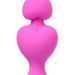 Силиконовая анальная цепочка Sweety - 18,5 см, цвет: розовый