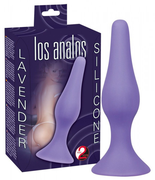 Анальная пробка Los Analos Lila Analplug, цвет: фиолетовый - 13 см