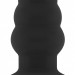 Анальная пробка с тоннелем SONO Medium Hollow Tunnel Butt Plug 4 Inch №50, цвет: черный - 10,2 см