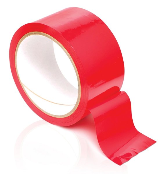 Самоклеющаяся лента для связывания Pipedream Pleasure Tape, цвет: красный - 10,7 м