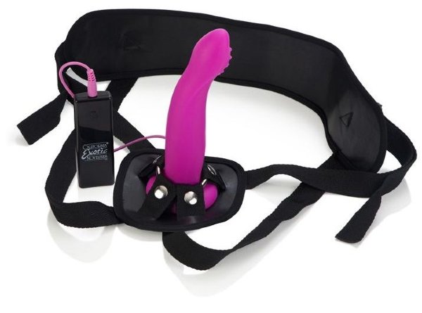 Женский страпон 10-Function Silicone Love Rider G-Caress - 16 см.