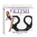 Веревочные оковы на руки или ноги Pipedream Silk Rope Love Cuffs, цвет: черный