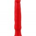 Анальный стимулятор без мошонки - 14 см, цвет: красный