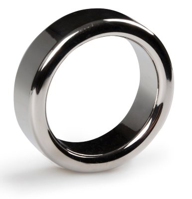 Эрекционное кольцо Heavy Cock Ring Size L, цвет: серебристый