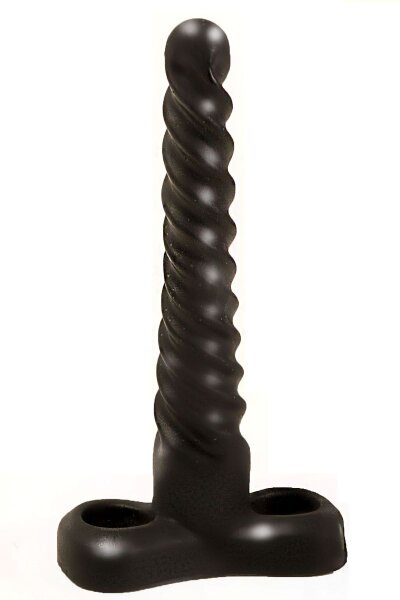 Закрученный спиралью плаг, цвет: черный - 15 см