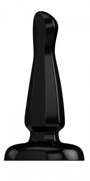 Анальный стимулятор Bottom Line Rubber Model 3, цвет: черный - 13 см