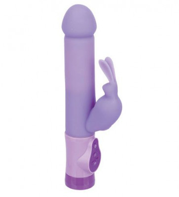 Вибратор Bushy Ears, цвет: фиолетовый - 16,5 см