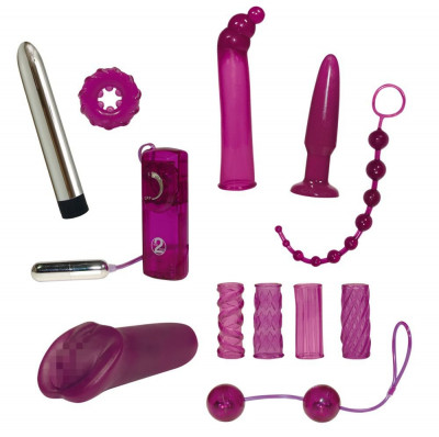 Эротический набор Surprise Surprise Lovetoyset из 12 предметов, цвет: фиолетовый