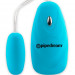 Вибропуля Pipedream Neon Luv Touch 5-Function Bullet с пультом управления, цвет: голубой
