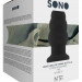 Анальная пробка с тоннелем SONO Large Hollow Tunnel Butt Plug 5 Inch №51, цвет: черный - 12,7 см