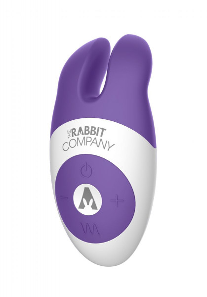 Вибростимулятор с ушками The Lay-on Rabbit, цвет: фиолетовый