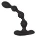 Анальный вибростимулятор Eclipse Slender Beads - 17,75 см, цвет: черный