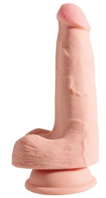 Фаллоимитатор на присоске 5 Triple Density Cock with Balls - 17,78 см, цвет: телесный