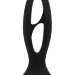 Анальный массажер из силикона, цвет: черный - 12 см