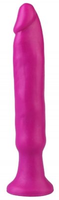 Анальный стимулятор без мошонки - 14 см, цвет: фиолетовый