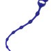 Силиконовая анальная цепочка Froggy - 27,4 см, цвет: синий