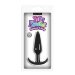 Анальная пробка Jelly Rancher T-Plug Smooth, цвет: черный - 10,9 см