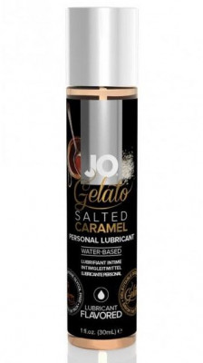 Лубрикант JO Gelato Salted Caramel с ароматом соленой карамели - 30 мл.