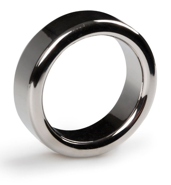 Эрекционное кольцо Sinner Metal Cockring Size L, цвет: серебристый