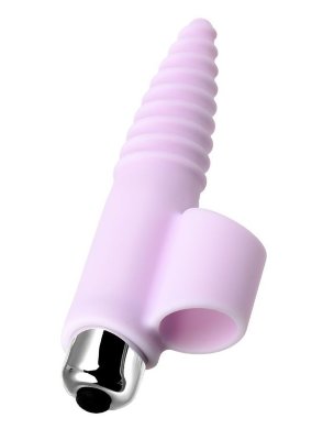 Вибронасадка на палец для анальной стимуляции JOS NOVA - 9 см, цвет: нежно-розовый