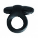 Эрекционное кольцо Mojo Bateau с виброэлементом, цвет: черный