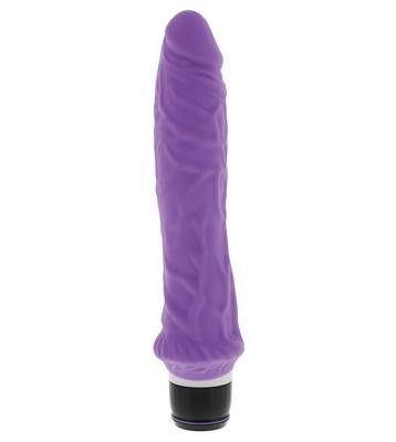 Вибратор-реалистик Purrfect Silicone Classic 8.5inch, цвет: фиолетовый - 21,5 см