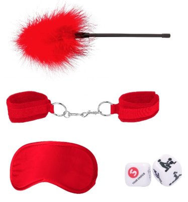 Игровой набор Introductory Bondage Kit №2, цвет: красный