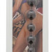 Анальная цепочка Butt Beads, цвет: дымчатый - 26,7 см