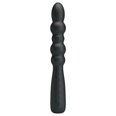 Гнущийся вибратор Monroe - 18,5 см, цвет: черный