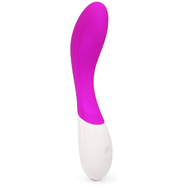 Вибромассажер Orgasm с изогнутым стволом - 20 см, цвет: лиловый