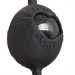 Вагинальные шарики Black Velvets Balls с сердечками, цвет: черный
