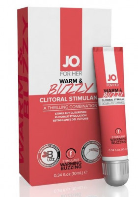 Клиторальный крем JO Warm Buzzy Clitoral Gel - 10 мл.